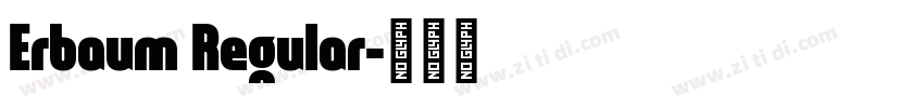 Erbaum Regular字体转换